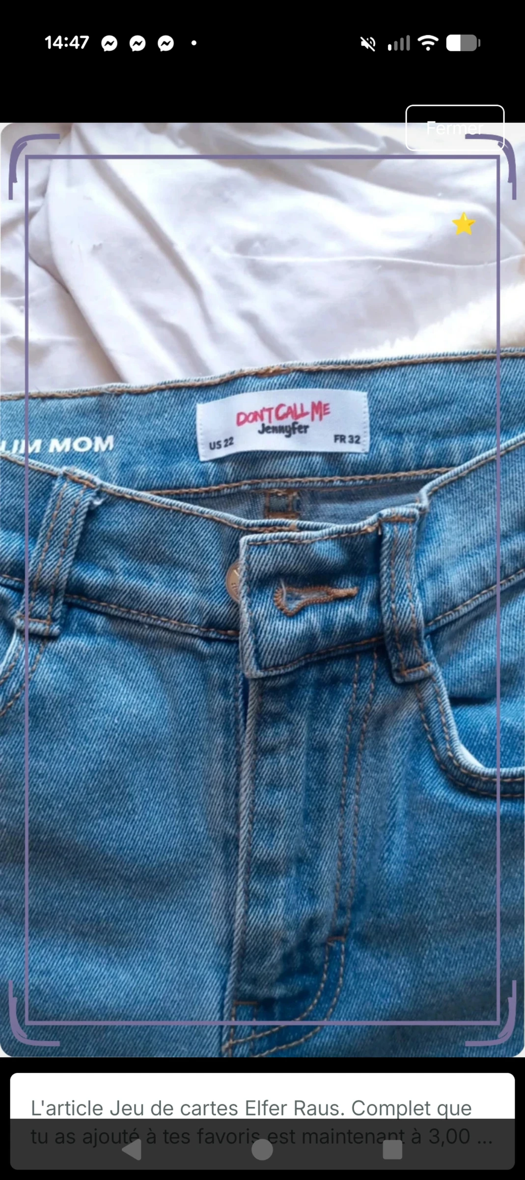 Jean Slim Mom bleu clair Jennyfer (Don't Call Me Jennyfer) - Taille 32 (FR) – photo 4